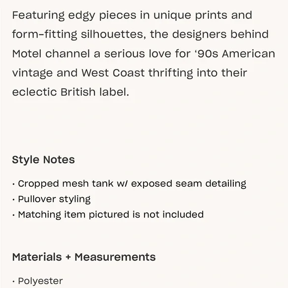 Motel Barika Mesh Tank - Picture 8 of 10